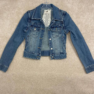 Cecil Mcbee Convertible Jean Jacket Vest Size Medium